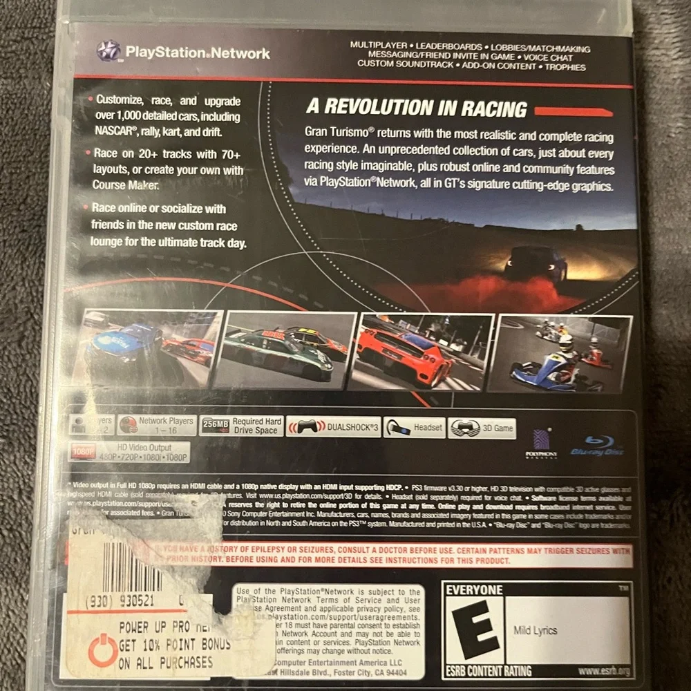 Sony PlayStation 3 Racing Game Bundle with Gran Turismo 5